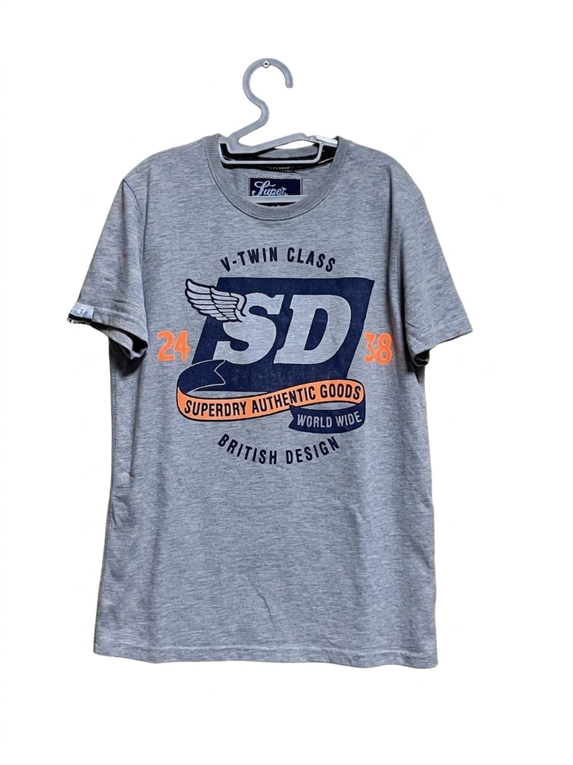 무신사 Superdry 남성 반팔티 그레이 M 상품이미지1