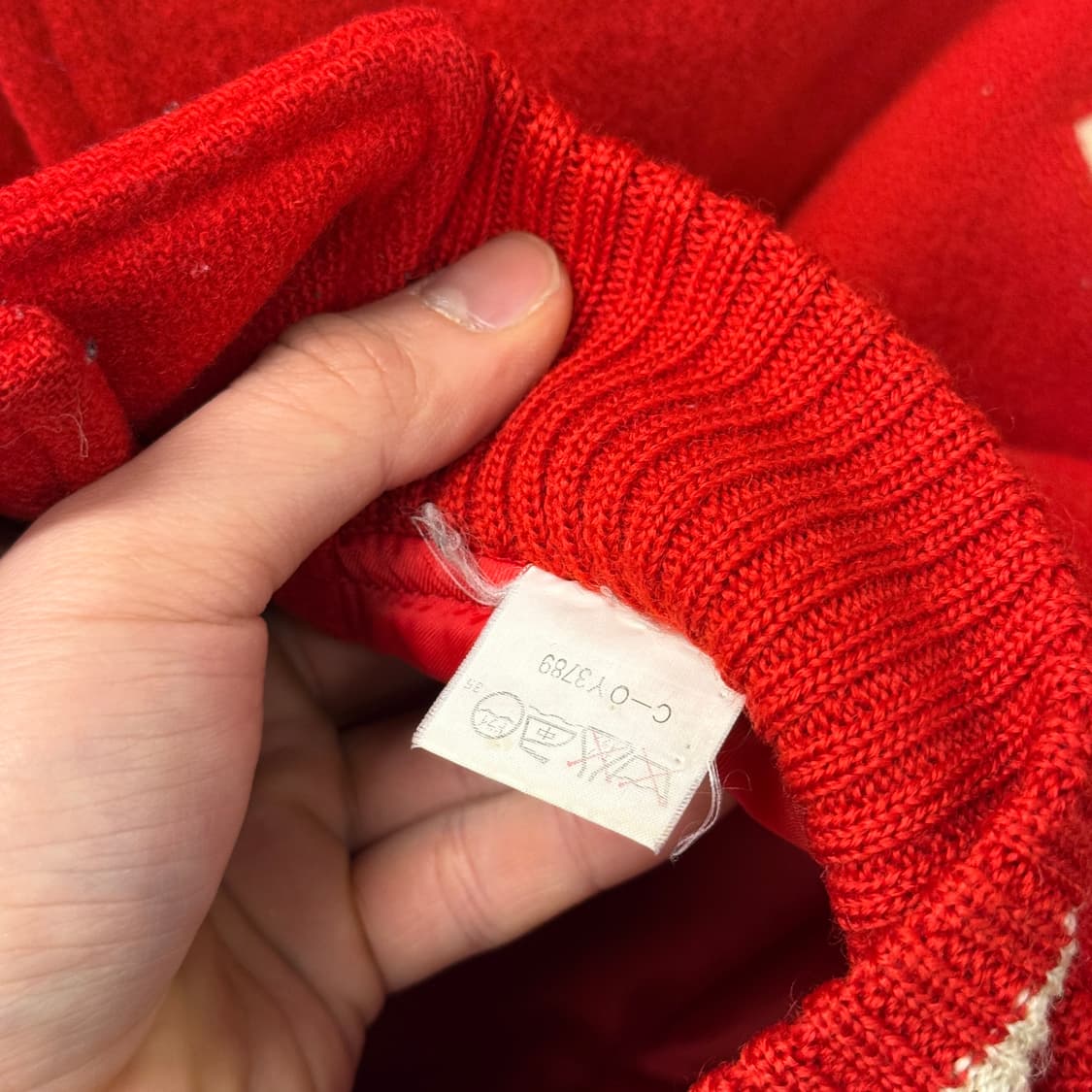 90s 하버드 오리지널 아이비리그 스포츠클럽 울 바시티자켓 N854   상품이미지6