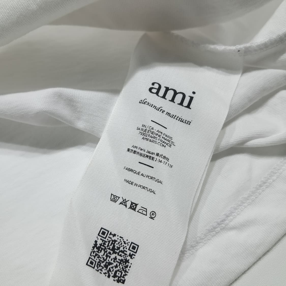 CK120 L 아미 포르투갈판 QR 정품 인증 화이트 반팔 티셔츠 상품이미지7