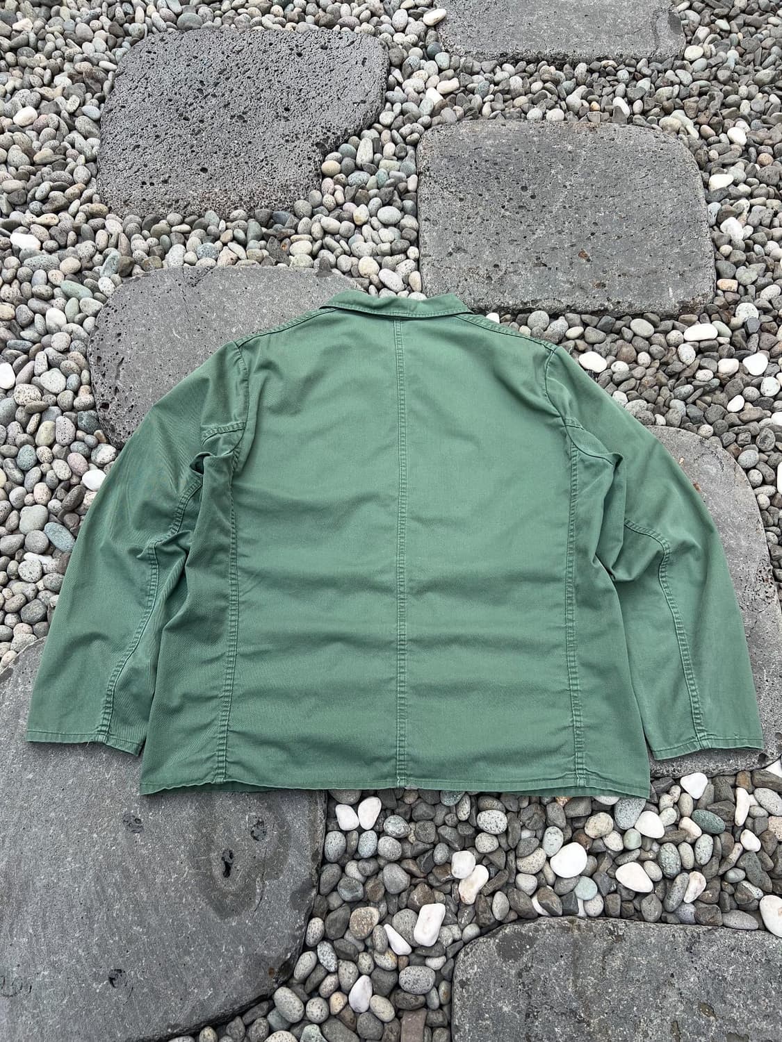 OLD VINTAGE FRENCH GREEN 빈티지프렌치워크자켓 상품이미지2