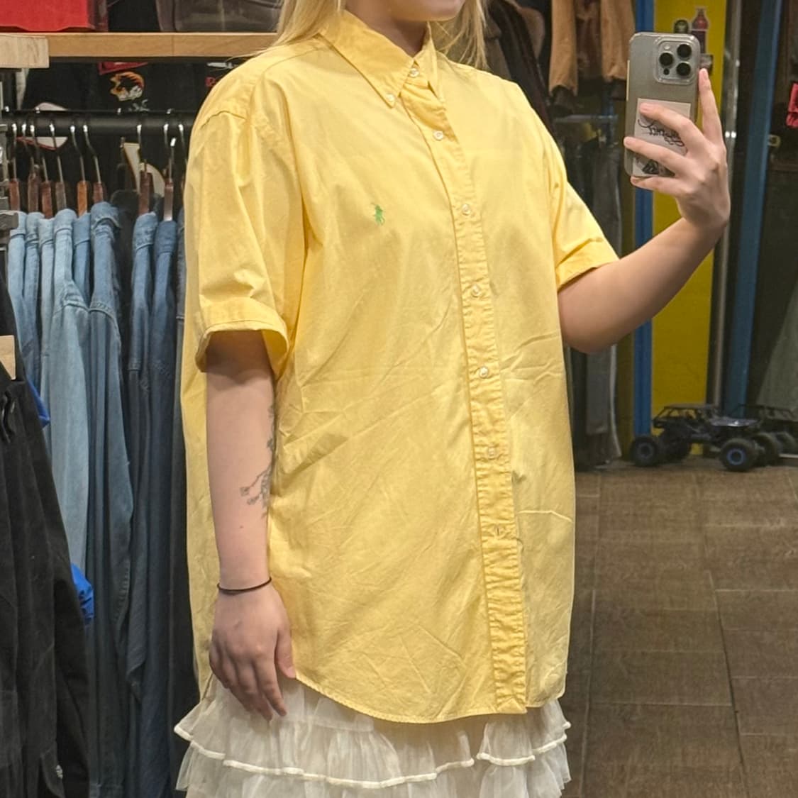 [HI] 폴로 랄프로렌 반팔셔츠 옐로우 상품이미지4