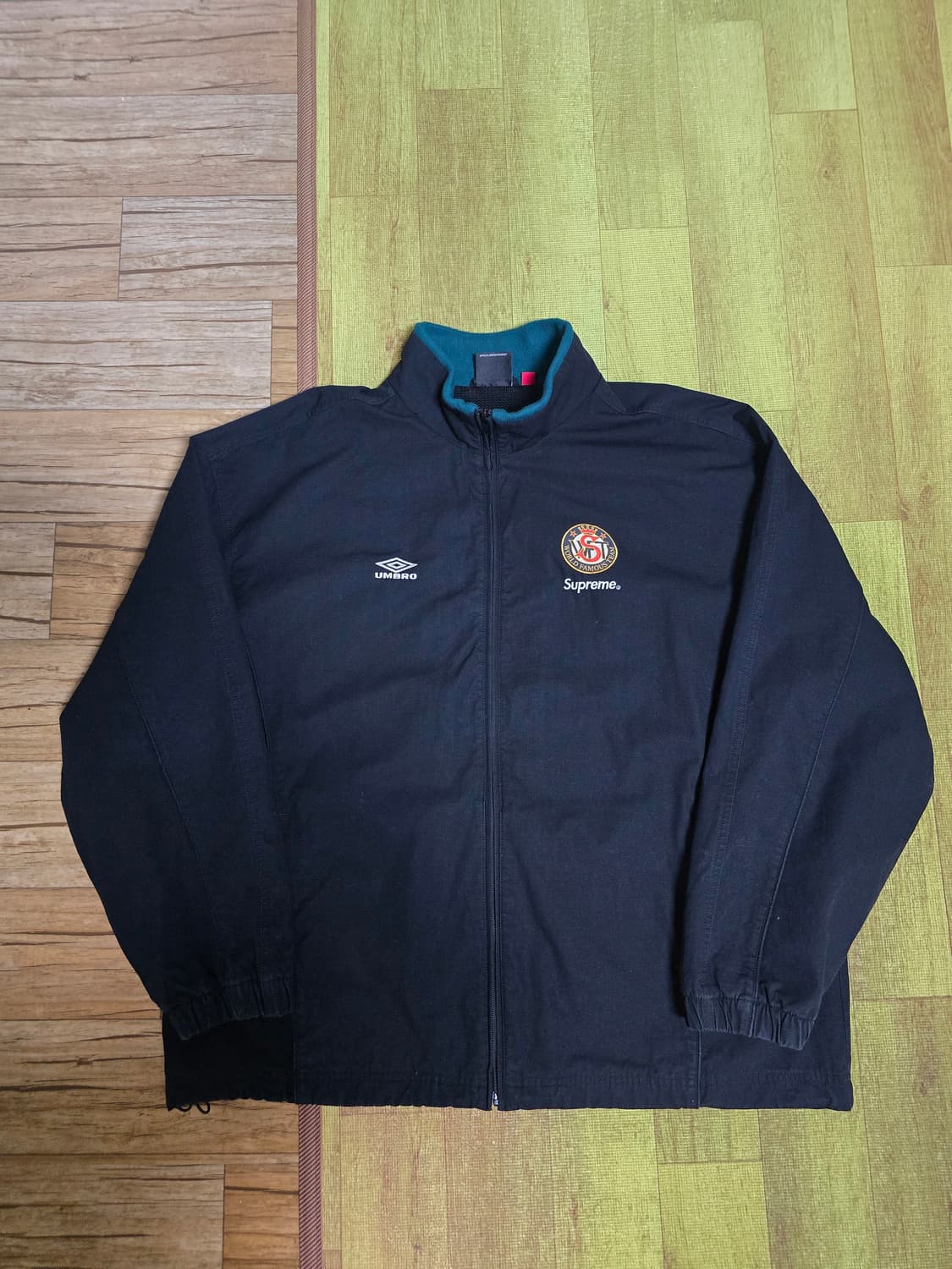 슈프림 엄브로 코튼 립스탑 트랙 자켓 블랙 23FW 상품이미지1