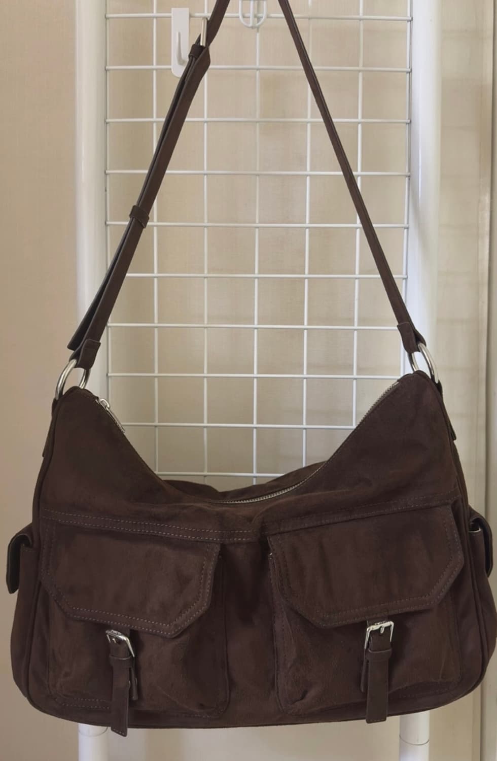 스탠드오일 조이백 다크브라운 스웨이드 상품이미지1