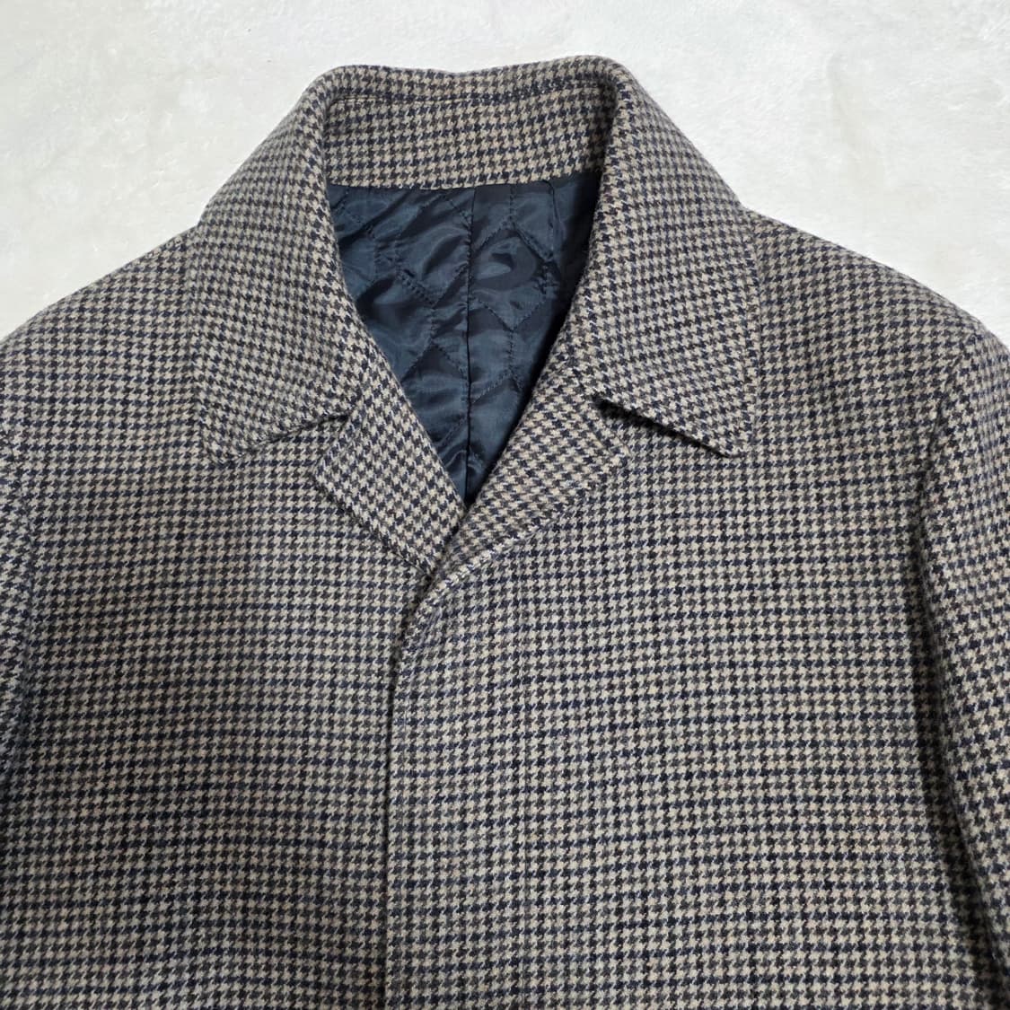 (100)보스트로 남성 하운드투스 체크 코트 상품이미지2