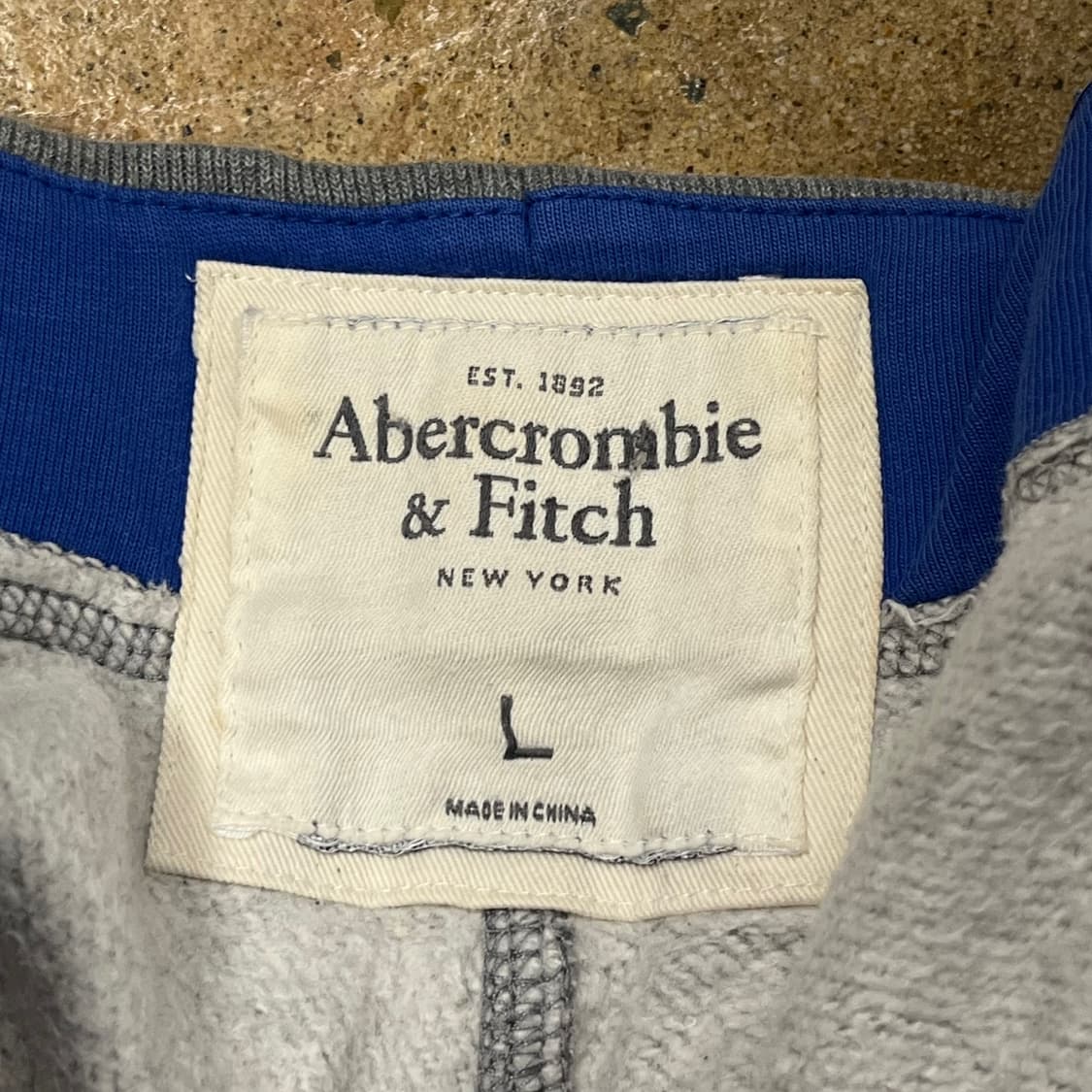 [정품/L] 아베크롬비 그레이 트레이닝 바지 b15 상품이미지4