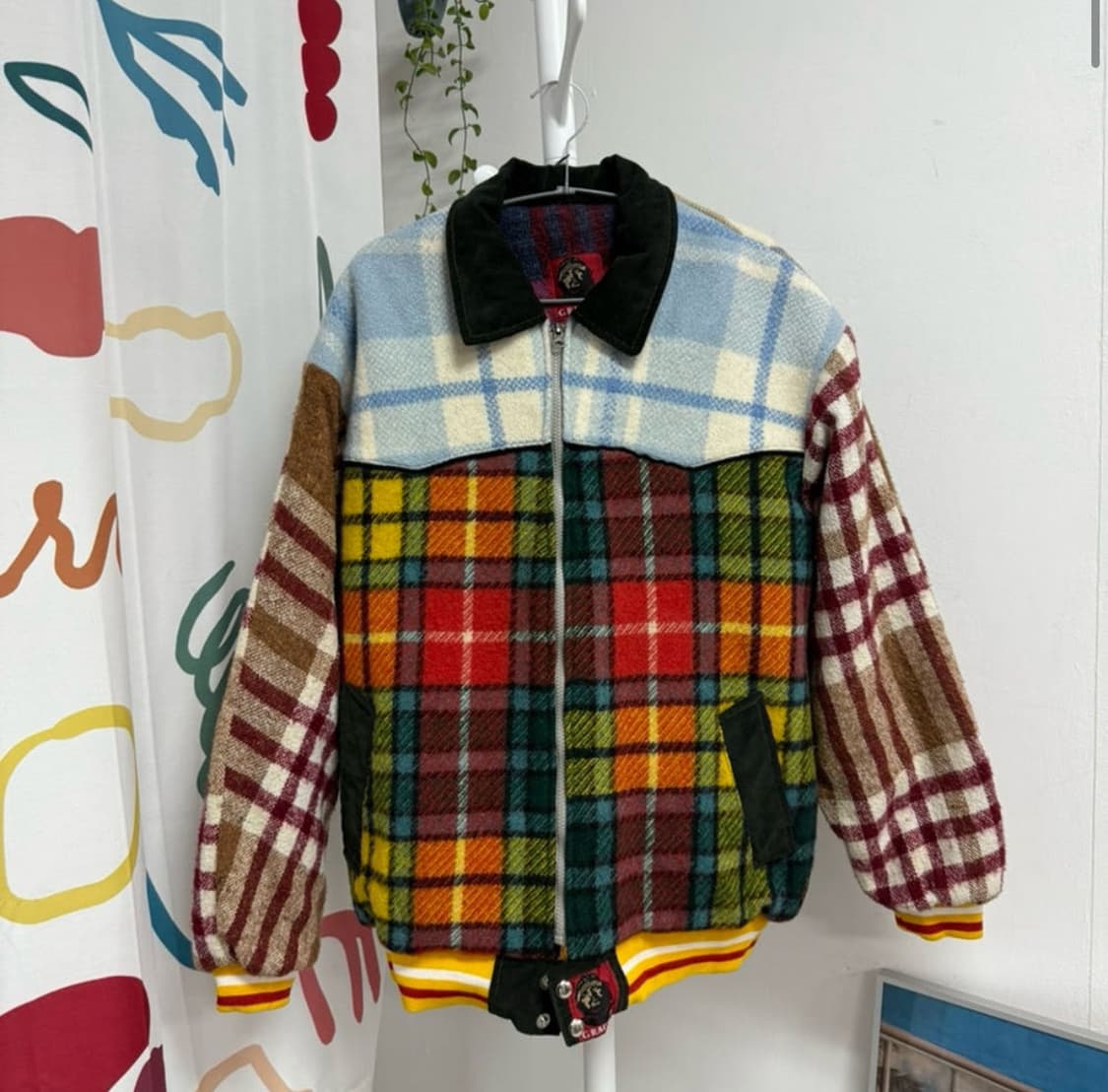 Usa remake check jumper 상품이미지2