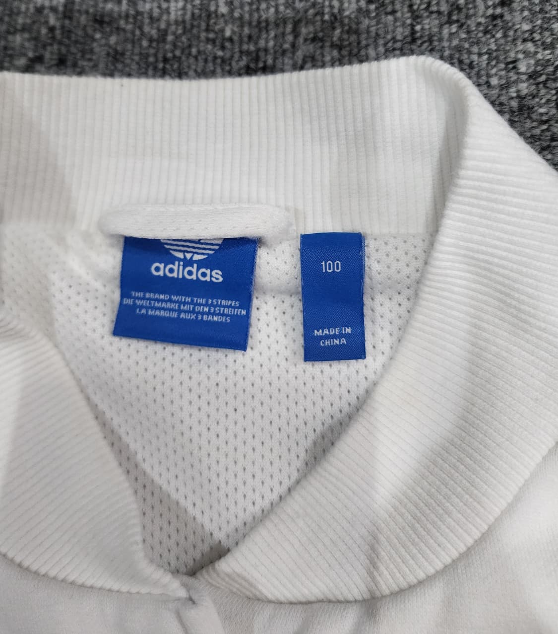 아디다스 파이어버드 빅로고 버튼 트랙탑 봄버 자켓 100 상품이미지8