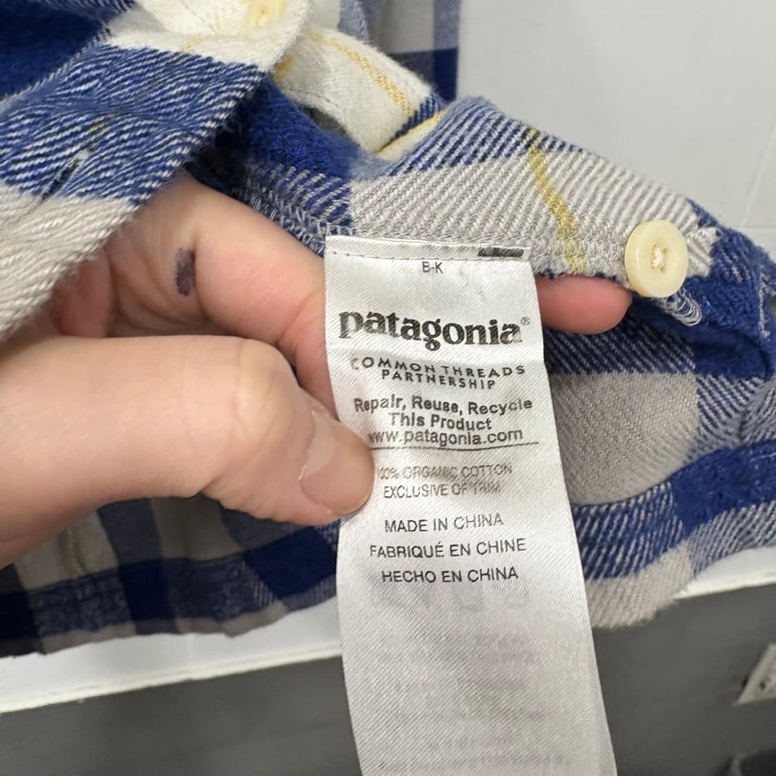 파타고니아 체크 셔츠 상품이미지5