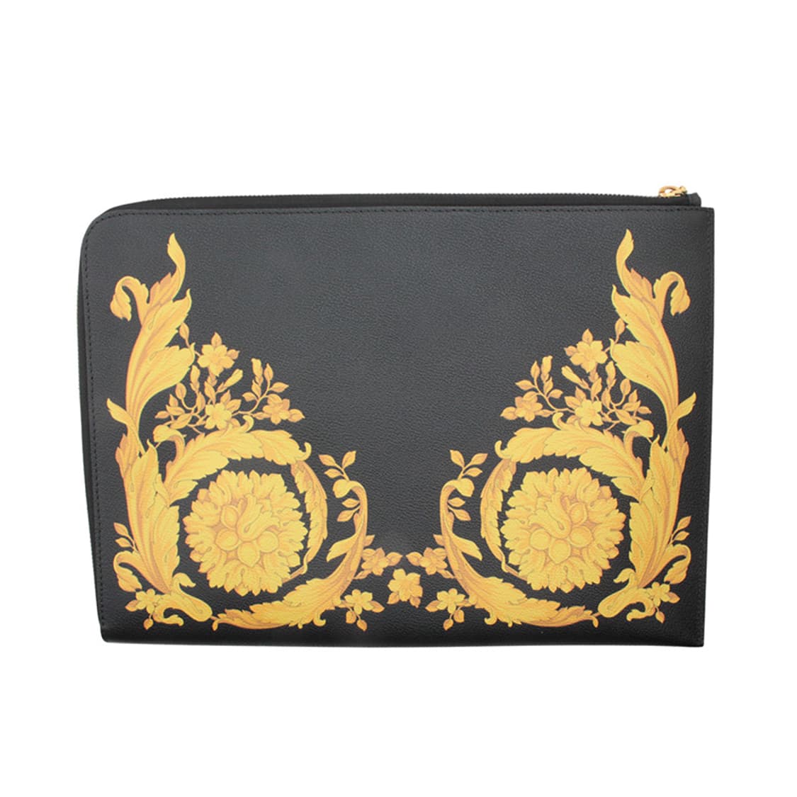 베르사체 쇼라인 블랙 레더 프린트 클러치백 상품이미지2