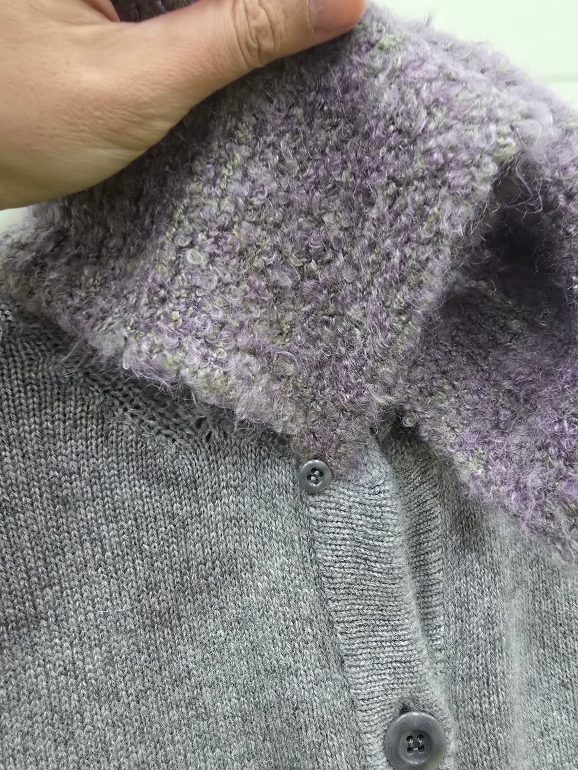 일본빈티지 캐시미어 혼방 니트 코트 M 상품이미지3