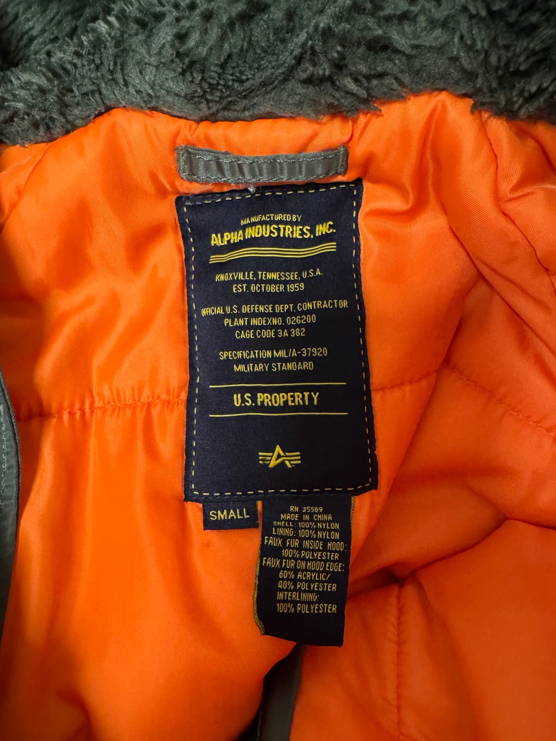 알파인더스트리 n3b 자켓 팝니다 상품이미지3