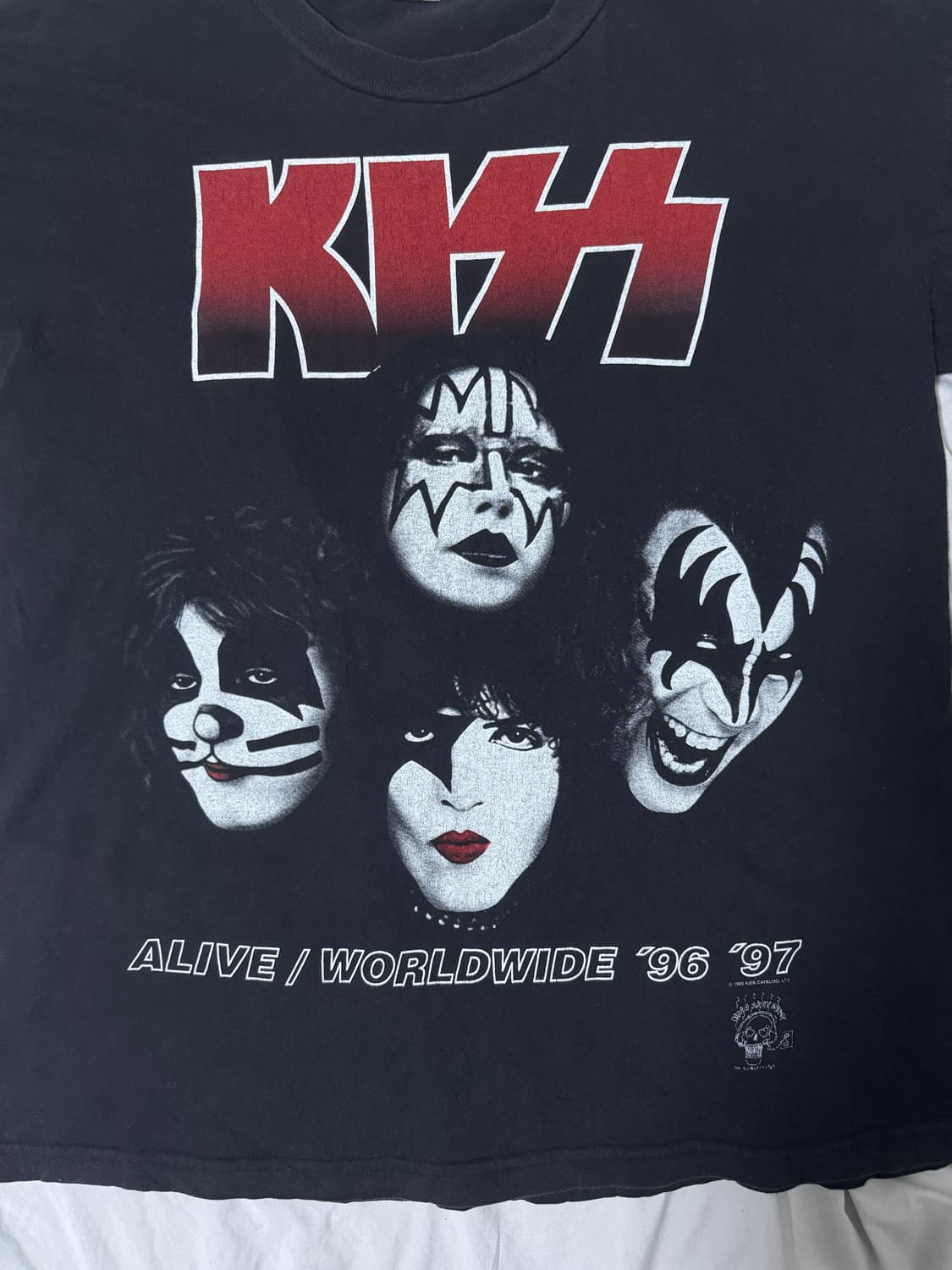 Kiss Alive Worldwide 96 97 투어 밴드티 블랙핑크 상품이미지4