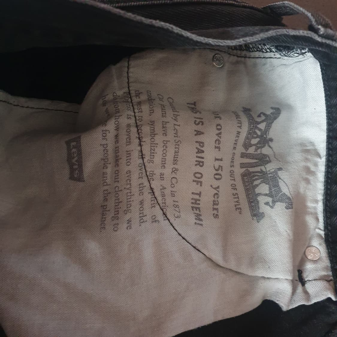 빈티지 리바이스 565 블랙진 데님 팬츠 W34 L32 상품이미지8