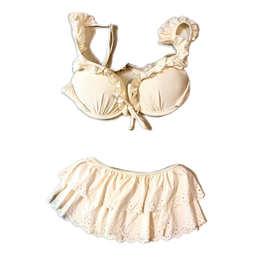 미소녀 프릴 레이스 비키니 탑+스커트 상품이미지1