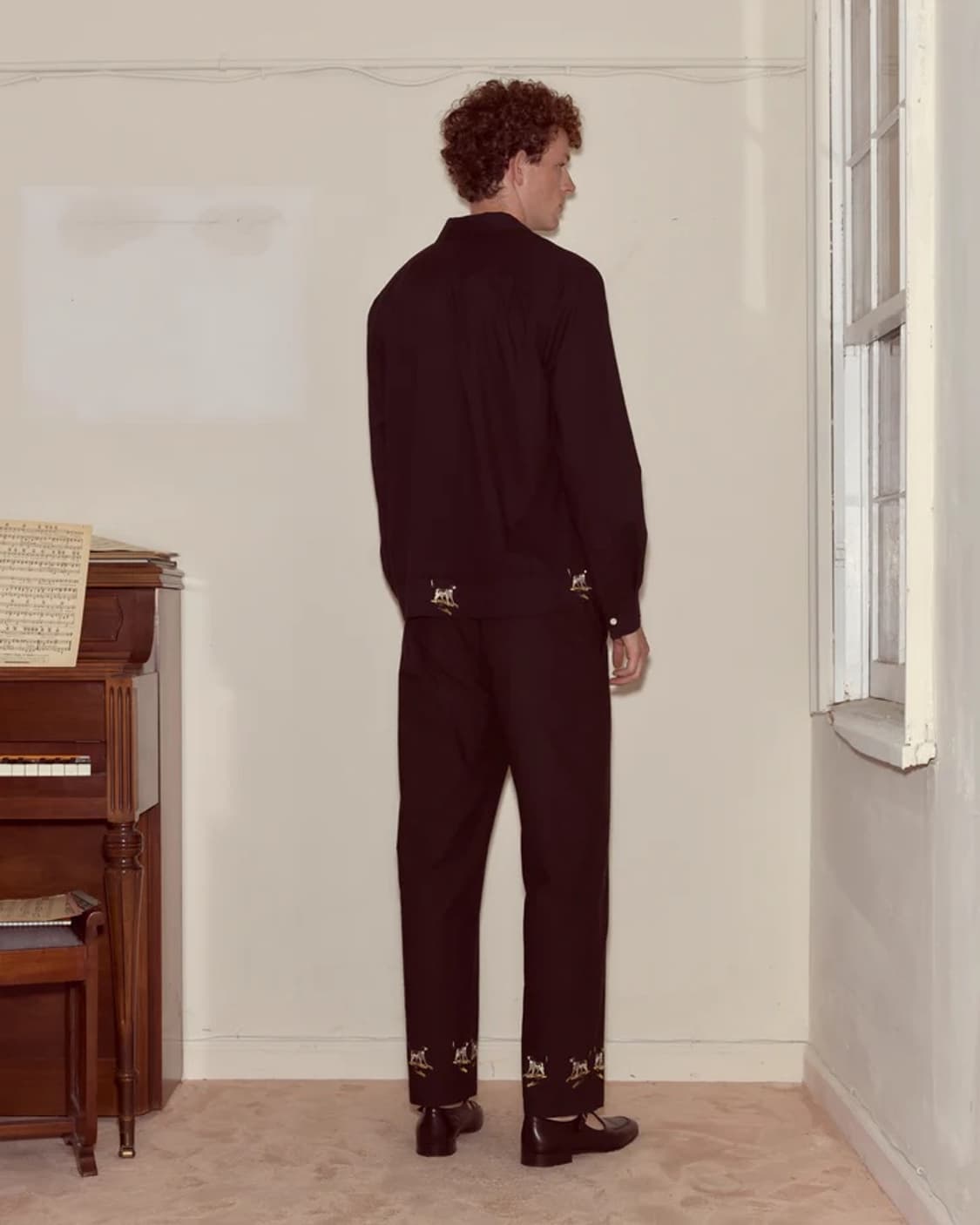 [L]보디 BODE Pointer 자수 셔츠/블랙 상품이미지4