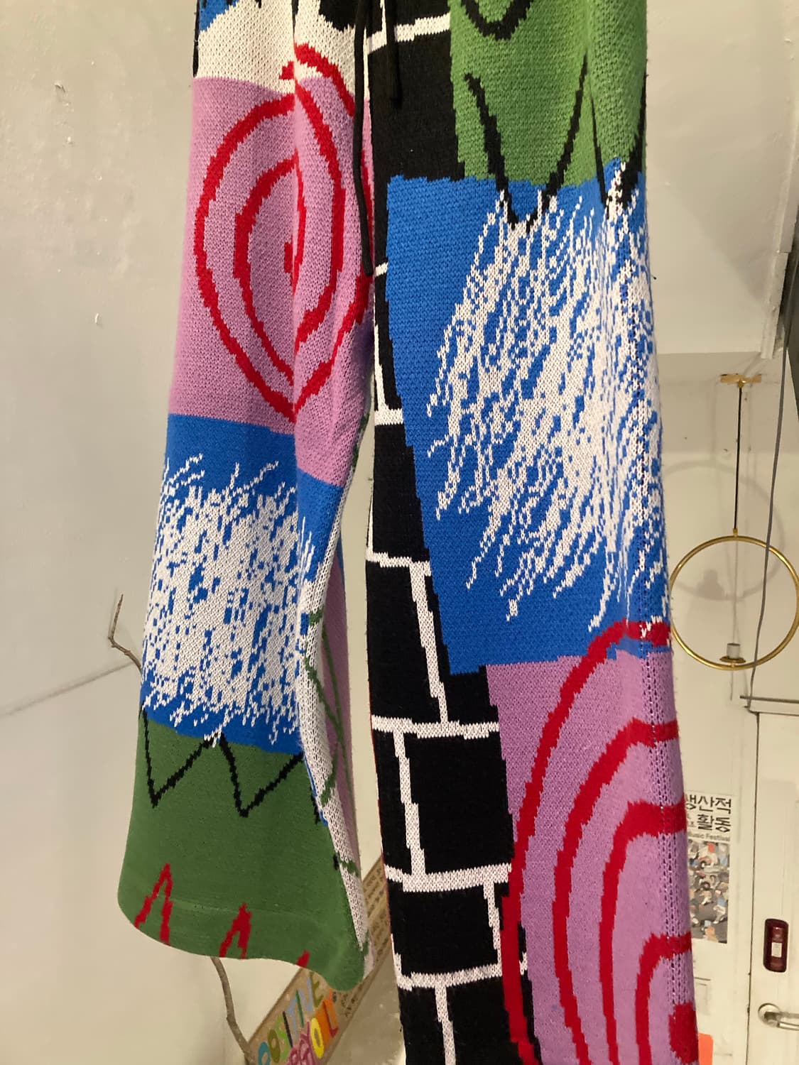 유스배스 패턴 컬러 스웨트 팬츠 상품이미지3