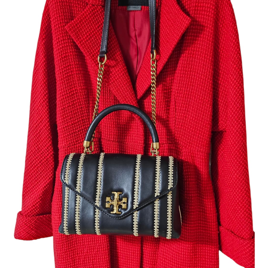 토리버치 가방 카라 퀼팅 사첼백 정품 토트백 | 블랙골드 | 상태좋음 상품이미지10