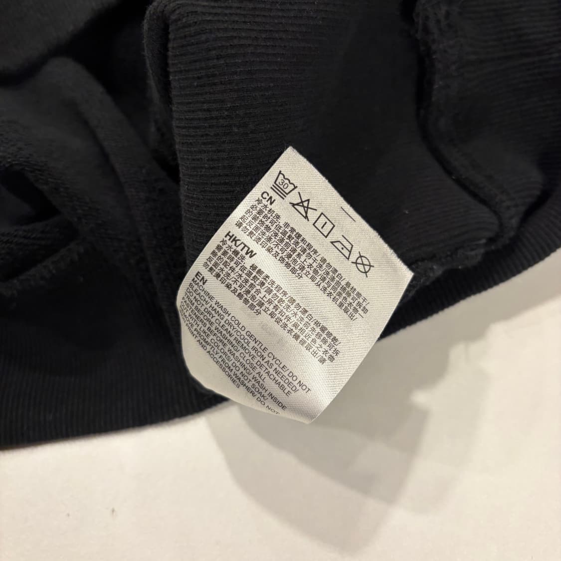 [XL] Lee 리 컬러 로고 맨투맨 블랙 B357 상품이미지5