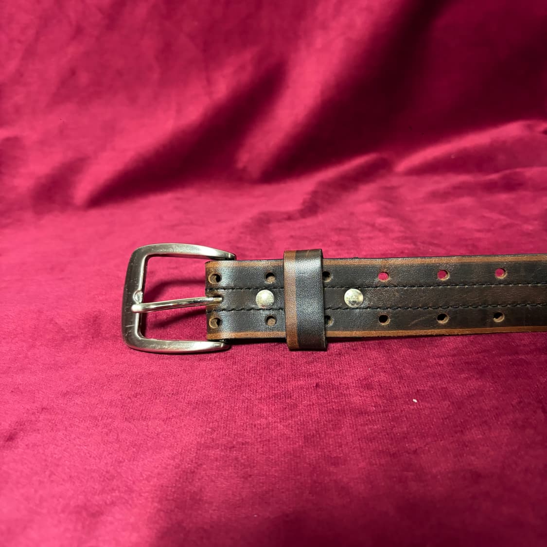 Marco 더블 펀치드 레더 벨트 상품이미지3