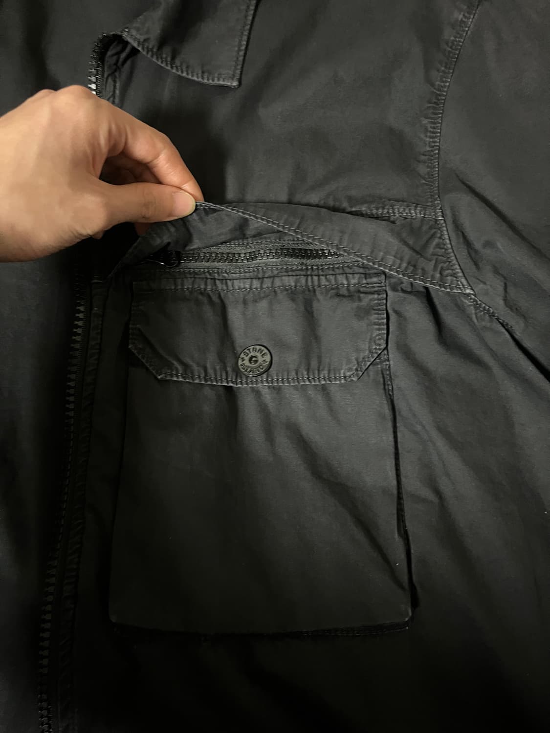 스톤아일랜드 올드이펙트 오버셔츠 황금라인 황금사이즈 상품이미지4