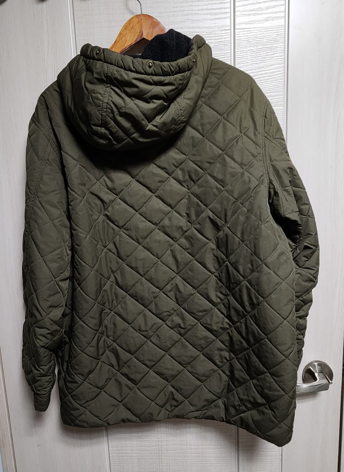 00s 빈티지 Ralph Lauren 폴로 랄프로렌 카키 퀄팅 후드(L) 상품이미지3