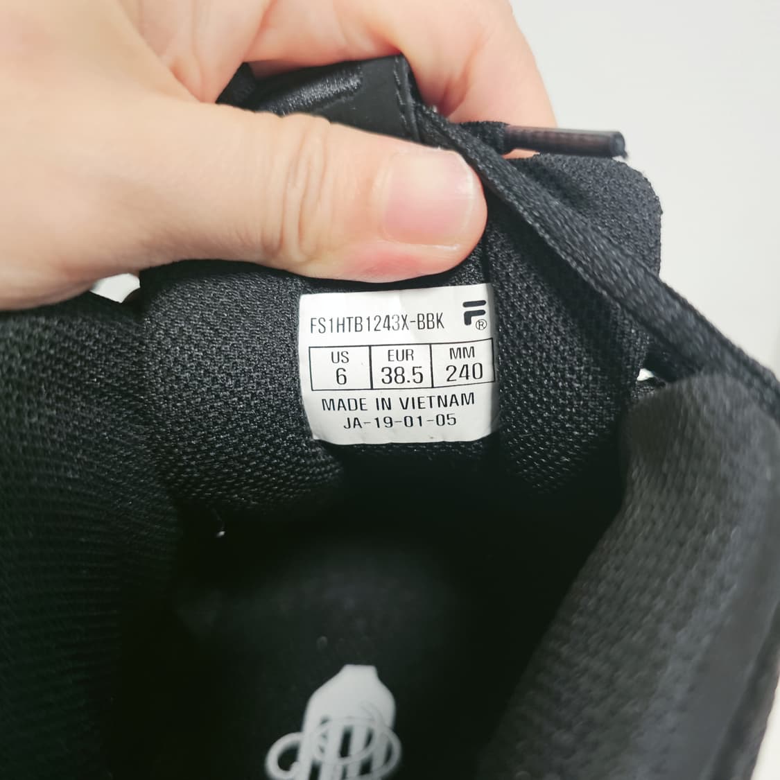휠라 스파게티 95  블랙 240 상품이미지5