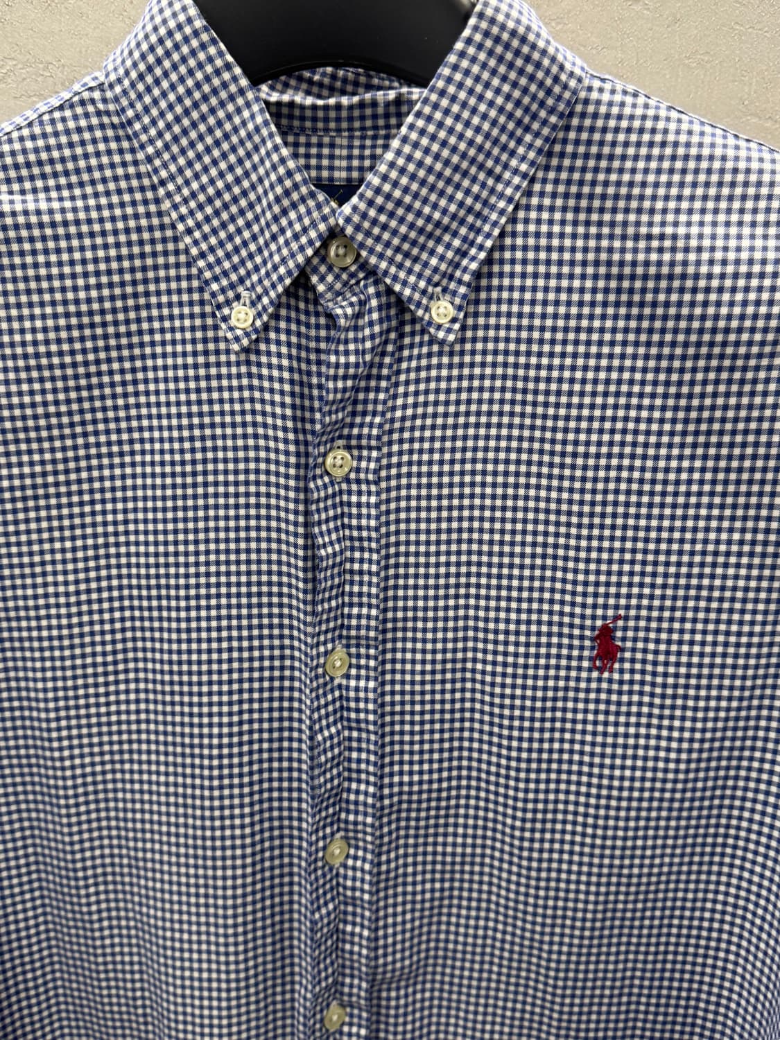 폴로 랄프로렌 체크 셔츠 네이비 L 상품이미지3