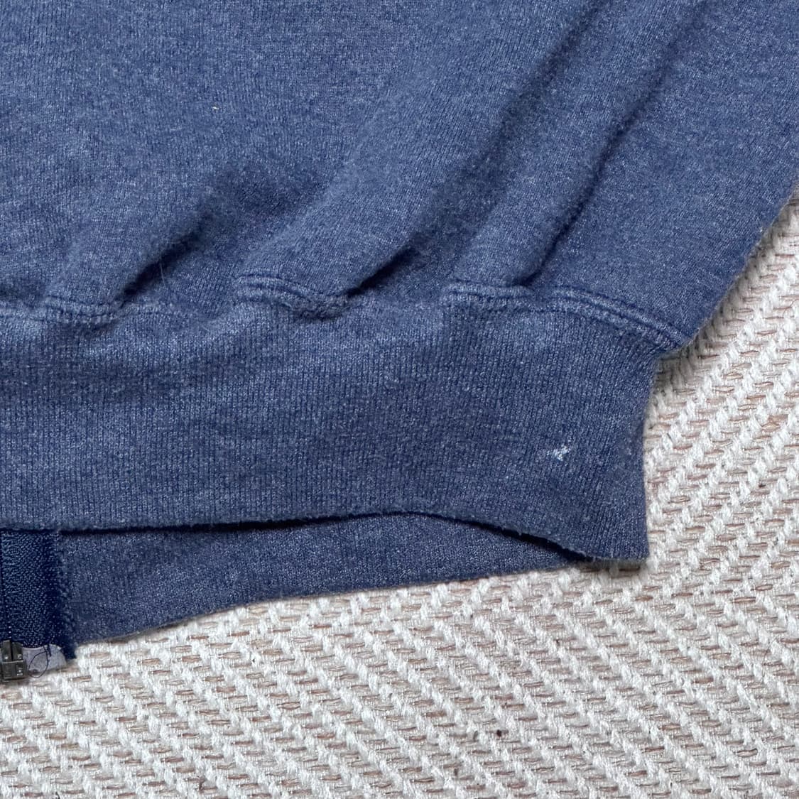 (XL) 00s 빈티지 러셀 애슬레틱 네이비, 그레이 후드집업 상품이미지6