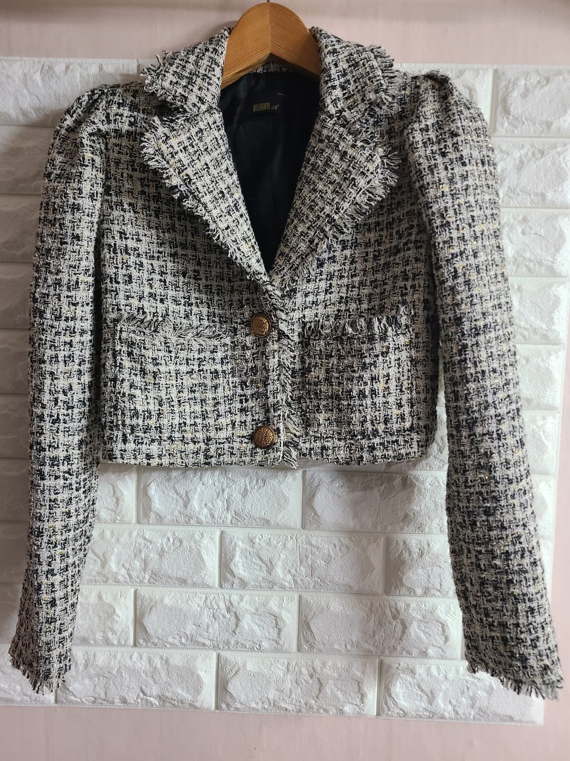 MILLRUWYA  크롭 트위드 자켓(s) 상품이미지1