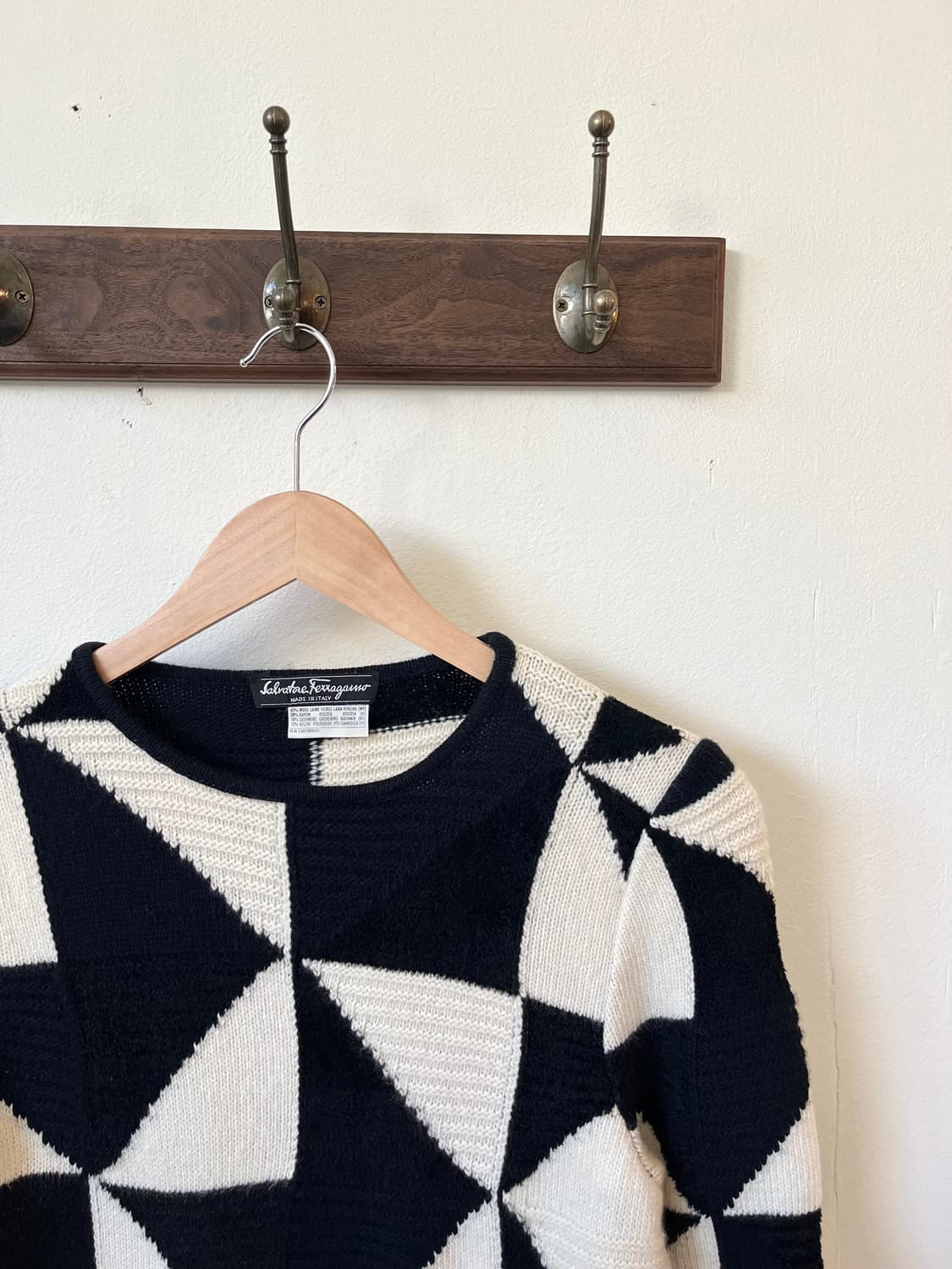 실바토레 페라가모 체스 캐시미어 스웨터 상품이미지2