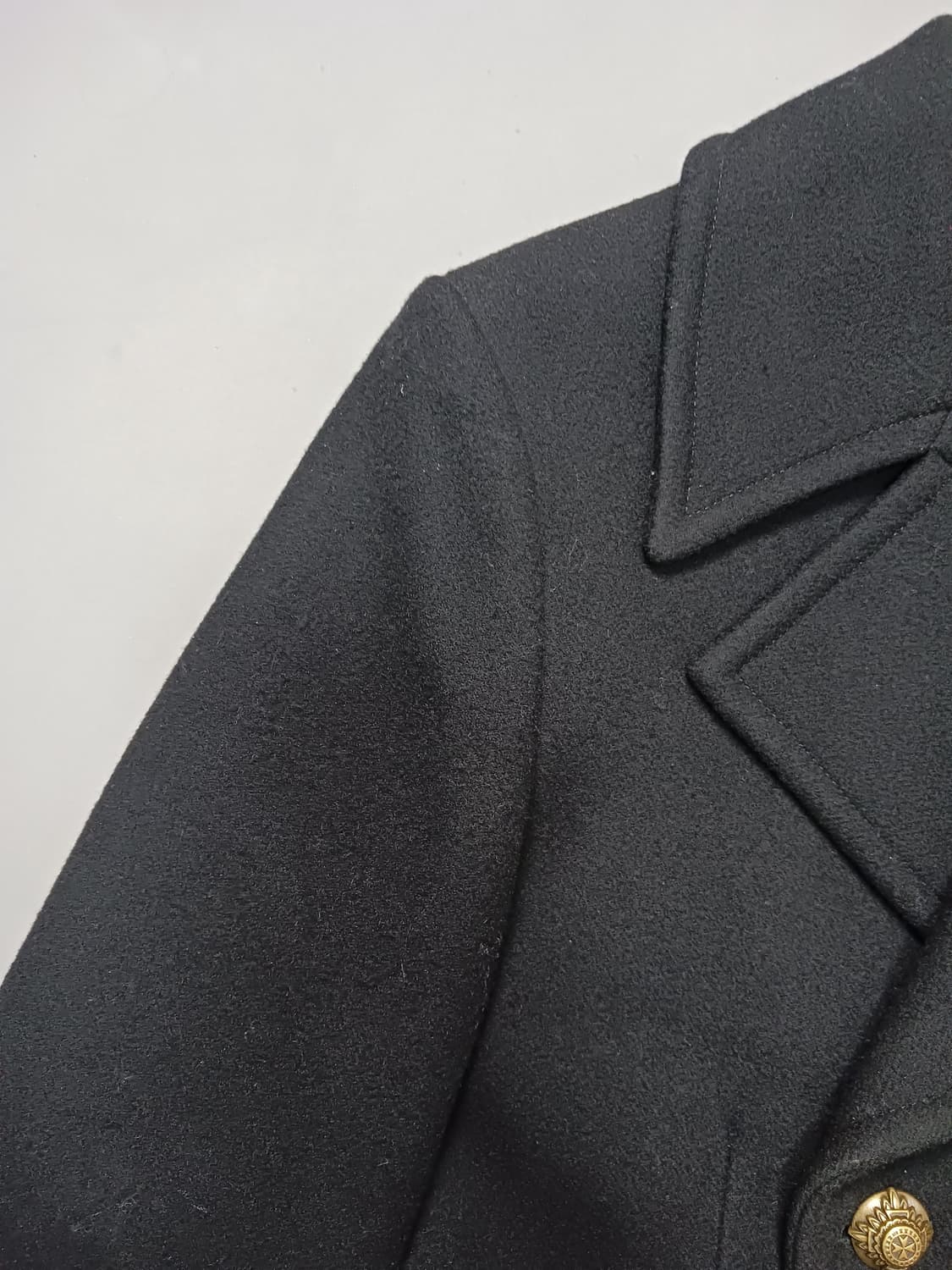 [100] 티아이포맨 울 더블 피코트 블랙 상품이미지4