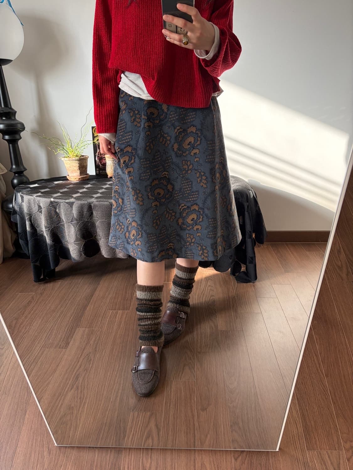 patterned midi skirt 상품이미지5