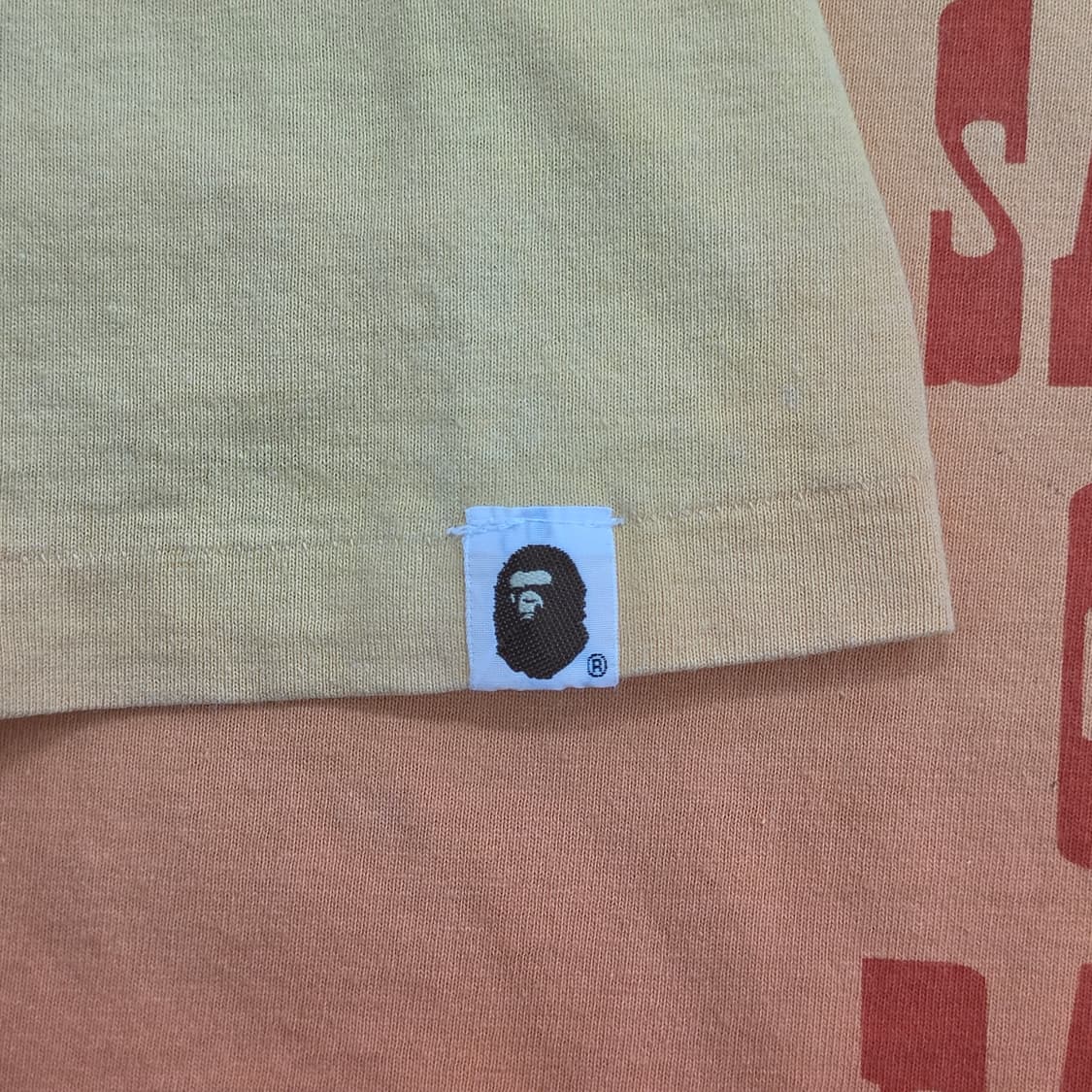 베이프 Bape 오렌지옐로우 그라데이션 반팔티 상품이미지8