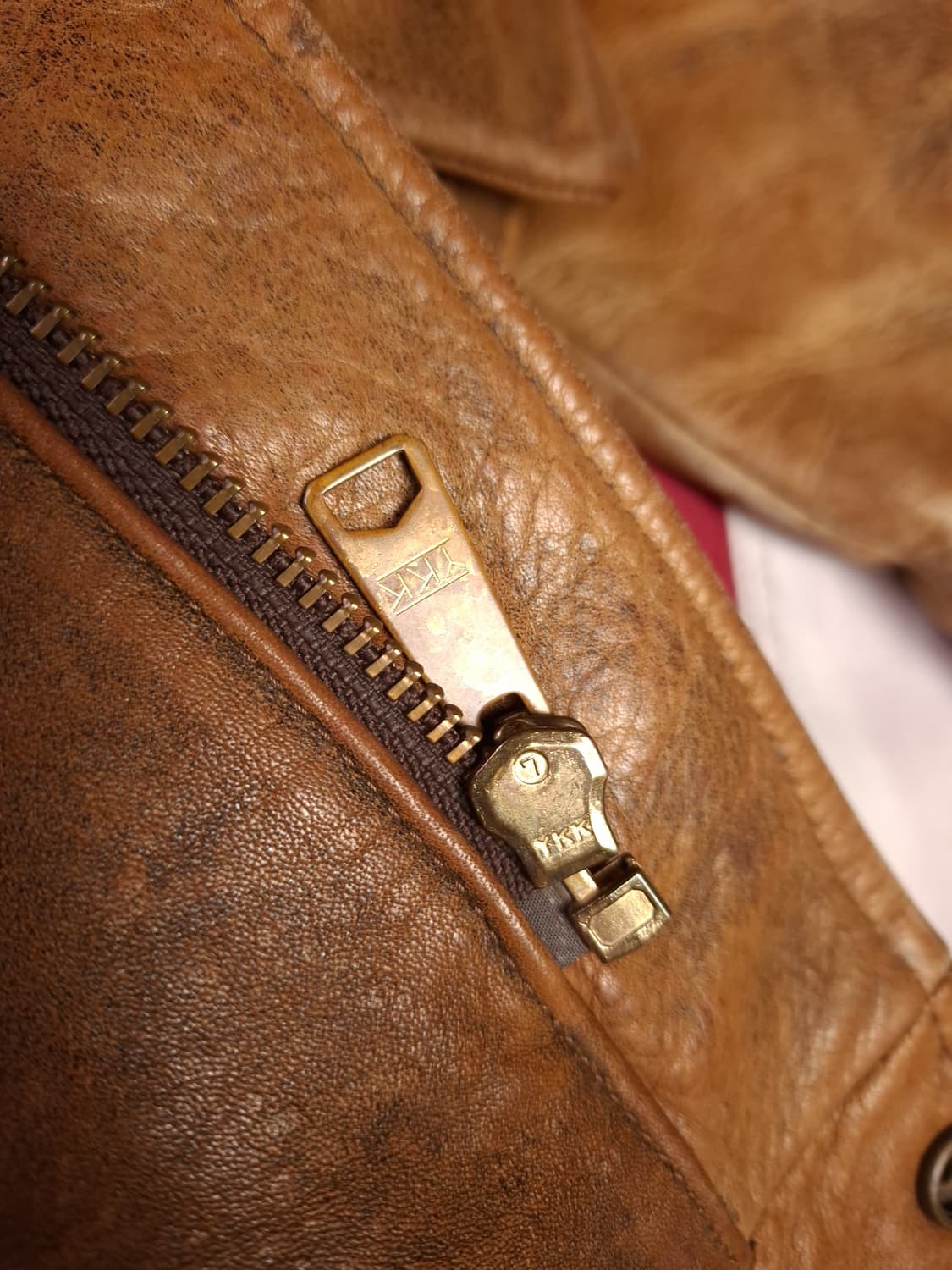 90's 빈티지 리얼레더 항공자켓 상품이미지3