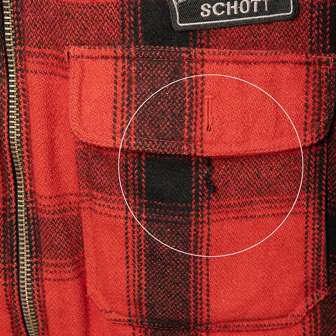 [120] Schott 버팔로체크 울 G-1 플라이트 자켓  상품이미지7