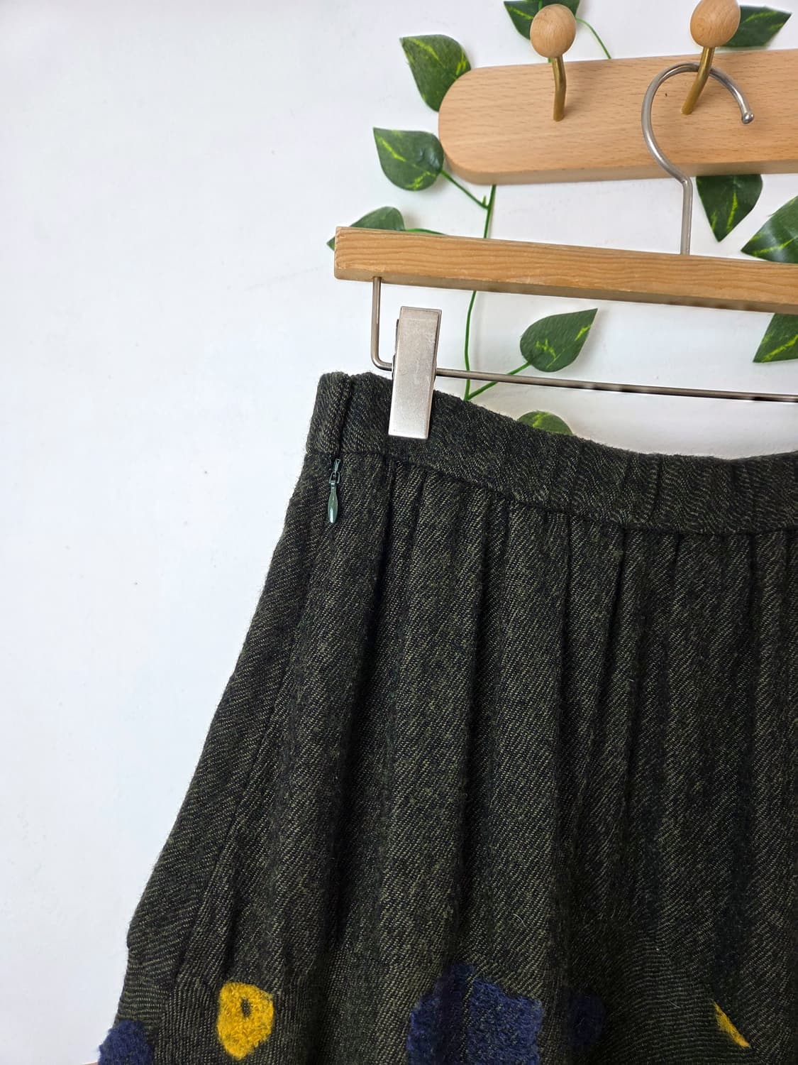 Takashimaya 패턴 울니트 롱스커트 상품이미지4