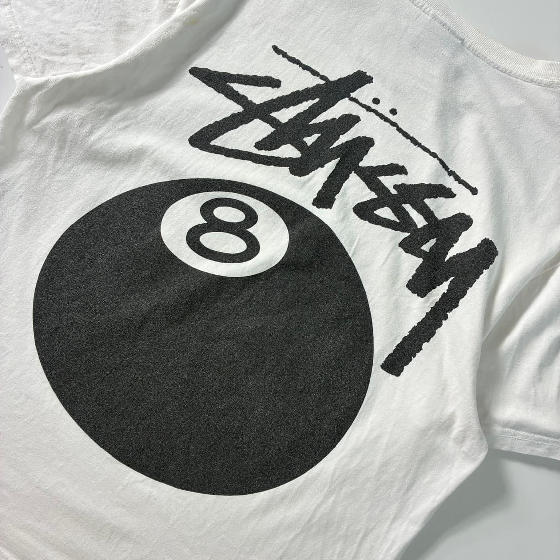 Stussy  스투시 8볼 피그먼트 다이드 블랙 반팔 티셔츠  상품이미지5