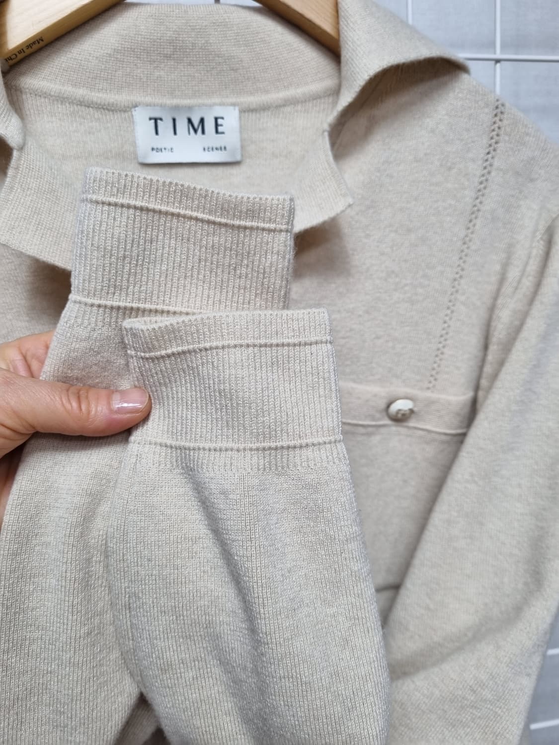 한섬 타임 캐시미어 100 니트가디건 상품이미지3