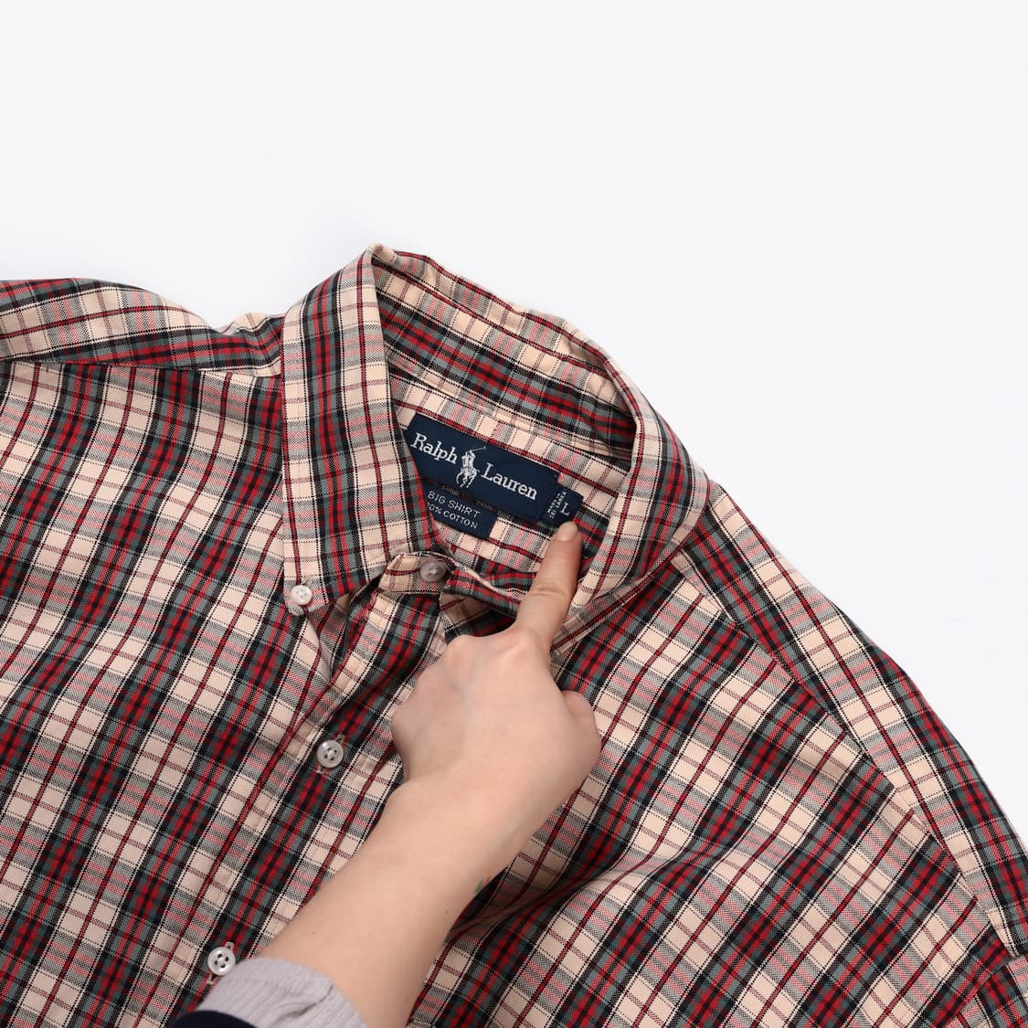 폴로 랄프로렌 마드라스 체크 빅셔츠  상품이미지7