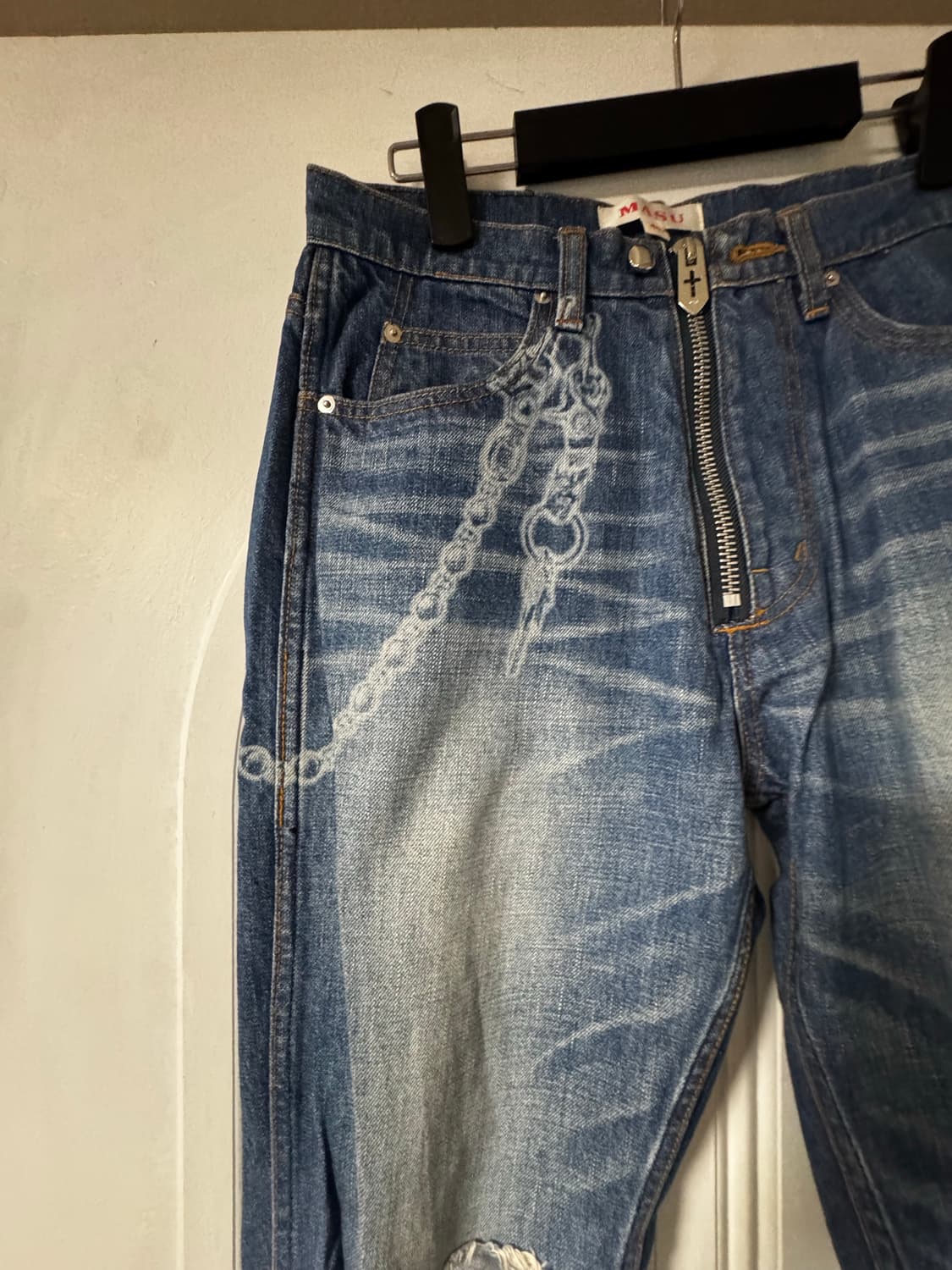 마수 masu washed denim 데님 팬츠 상품이미지3