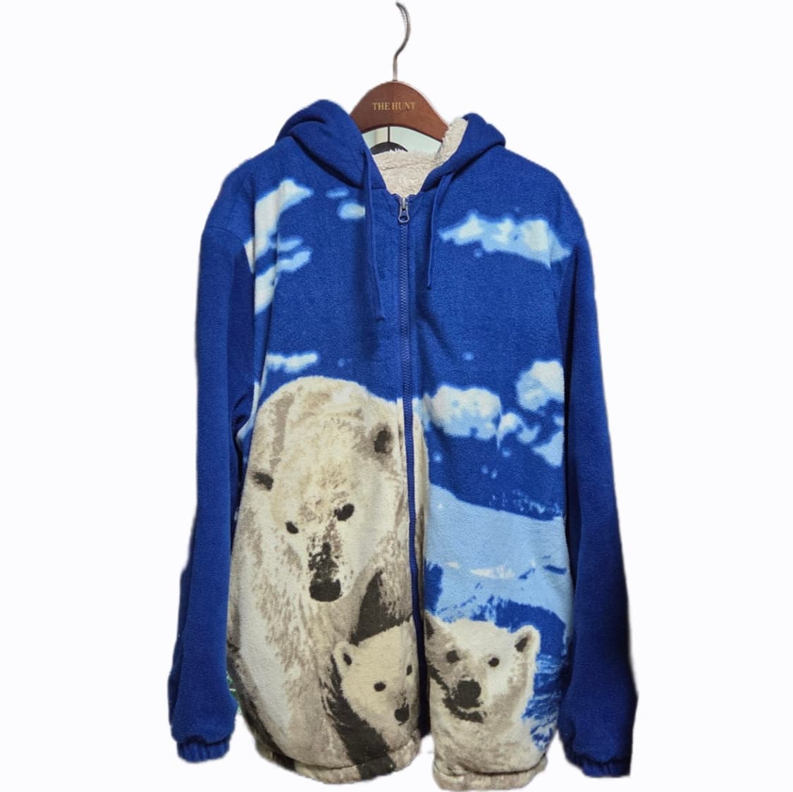 1990s Polar Bears Hooded Fleece M 상품이미지1