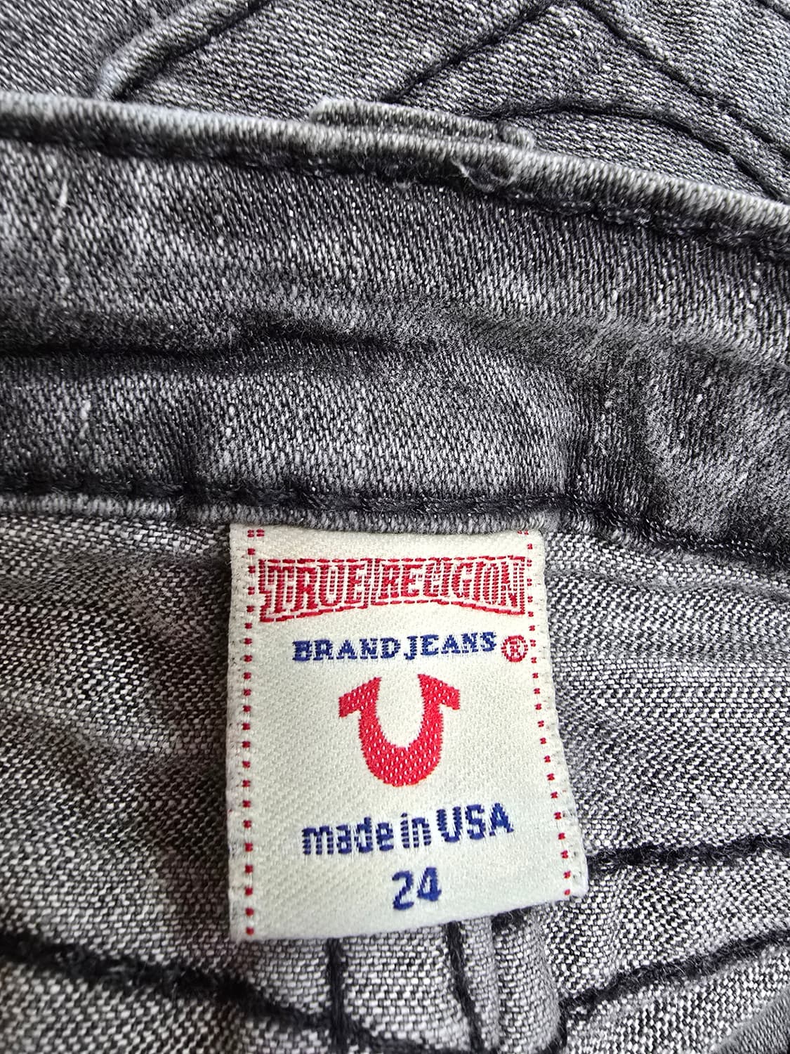 트루릴리젼 블랙 워싱 데님 7부 (1985) 상품이미지4