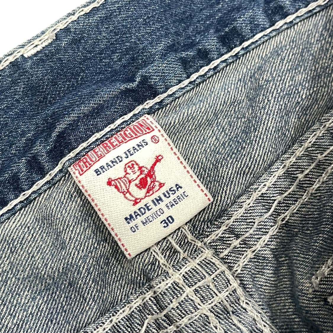 트루릴리전 빅스티치 슬림핏 데님팬츠 made in usa 상품이미지5