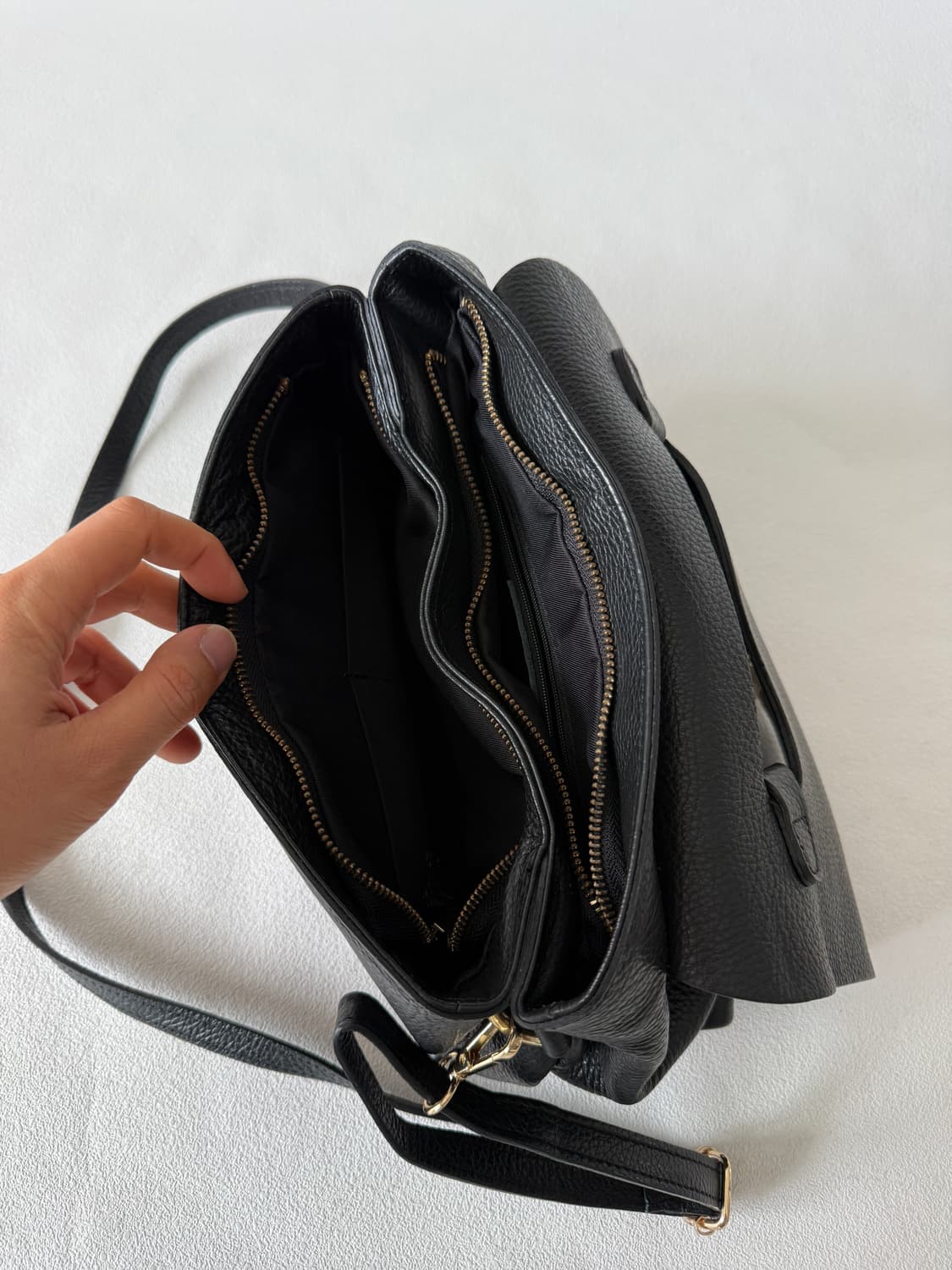 MADE IN ITALY 레더 크로스 토트백 상품이미지8