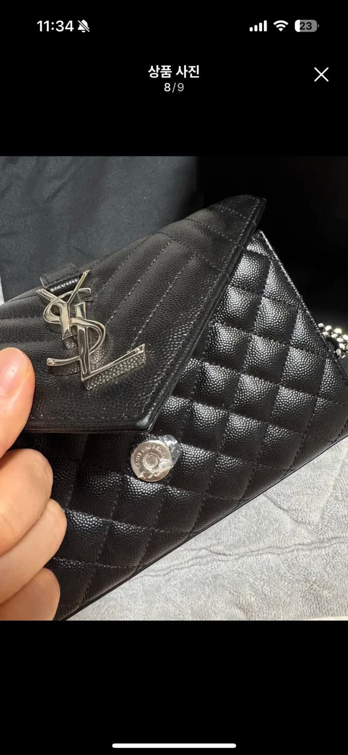 생로랑 엔벨로프 스몰 은장 상품이미지4