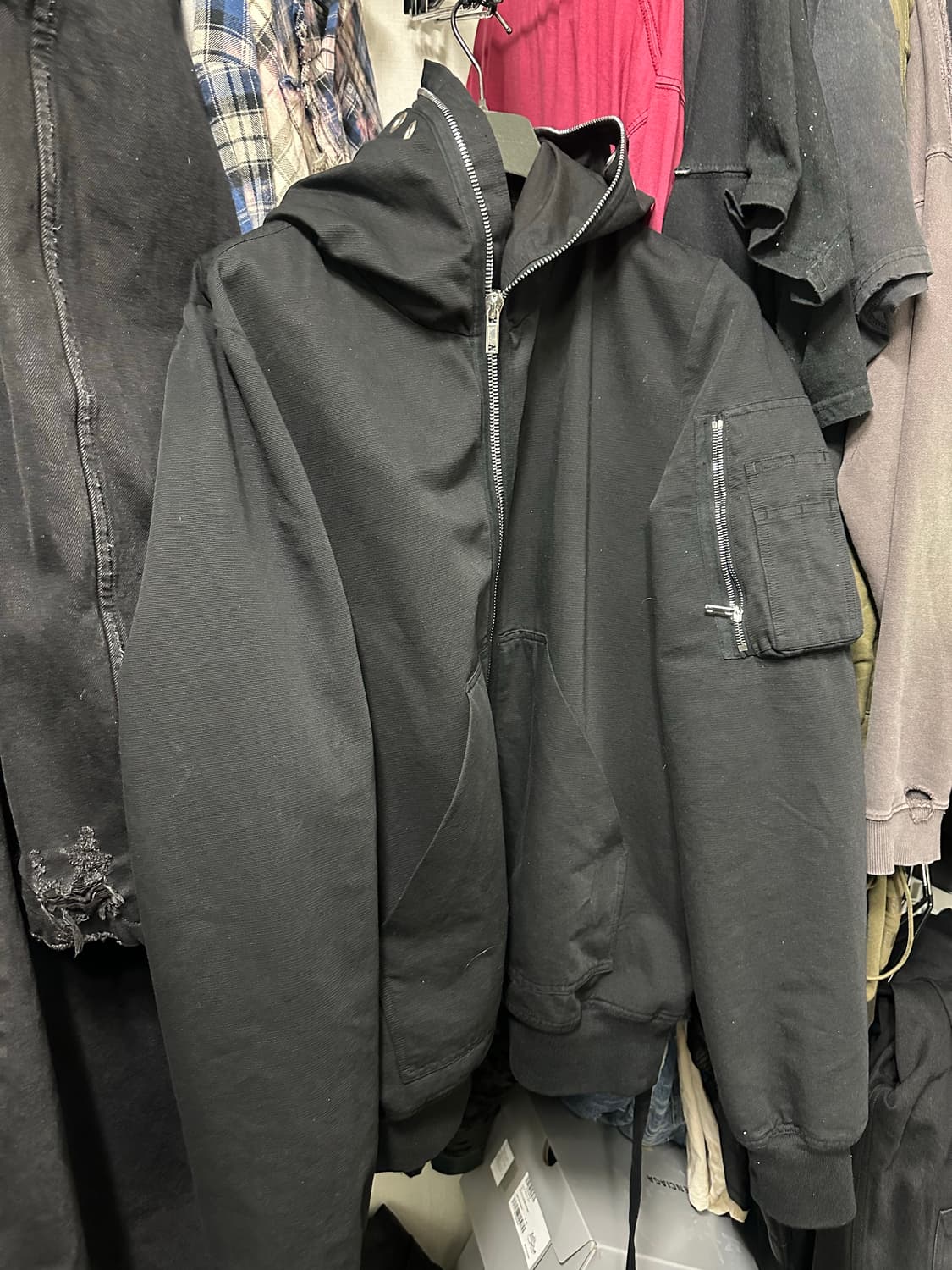 릭 오웬스 김프 플라이트 후드 봄버 (m) 상품이미지1