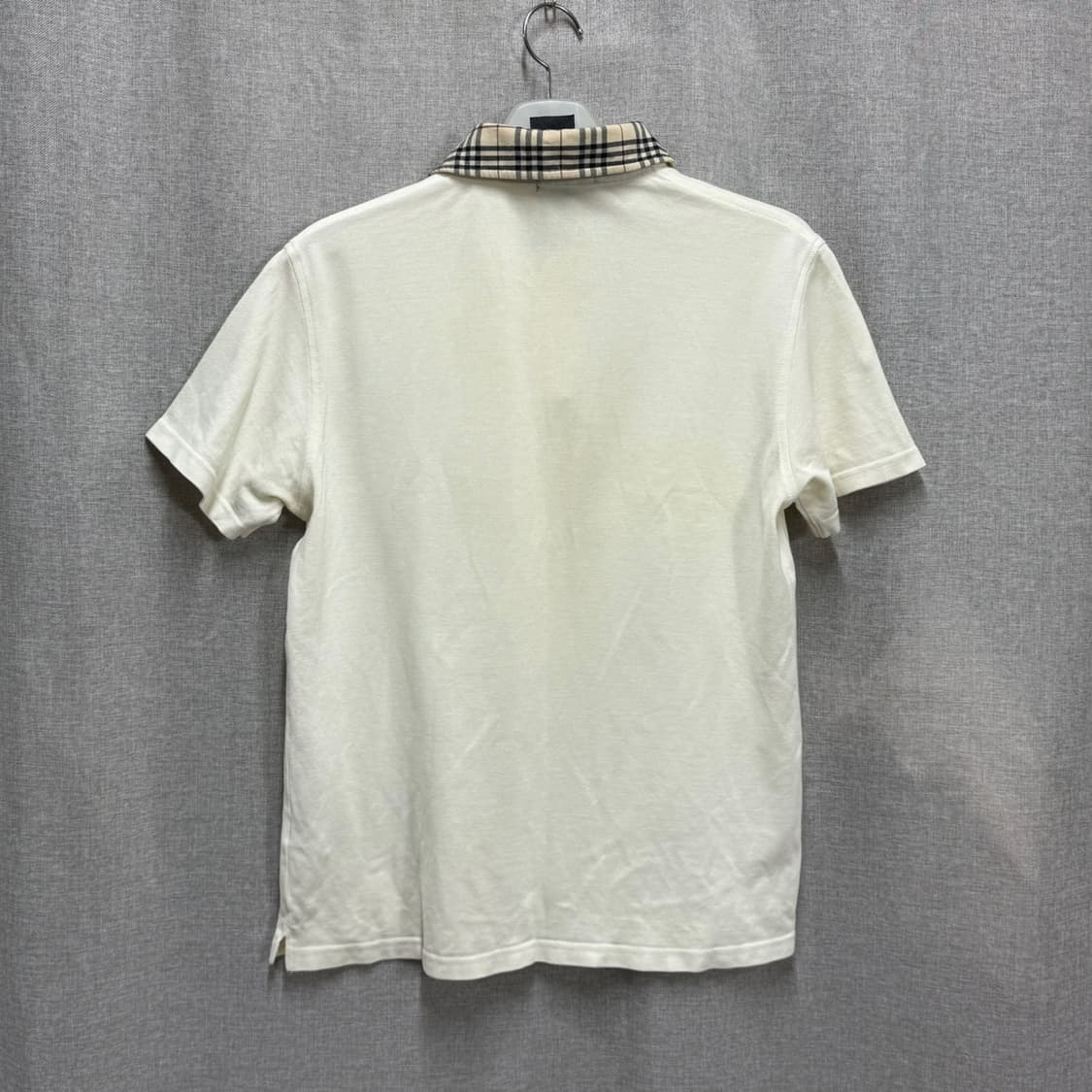 [해외M] 버버리 런던 아이보리 체크 카라 반팔 폴로티 상품이미지5