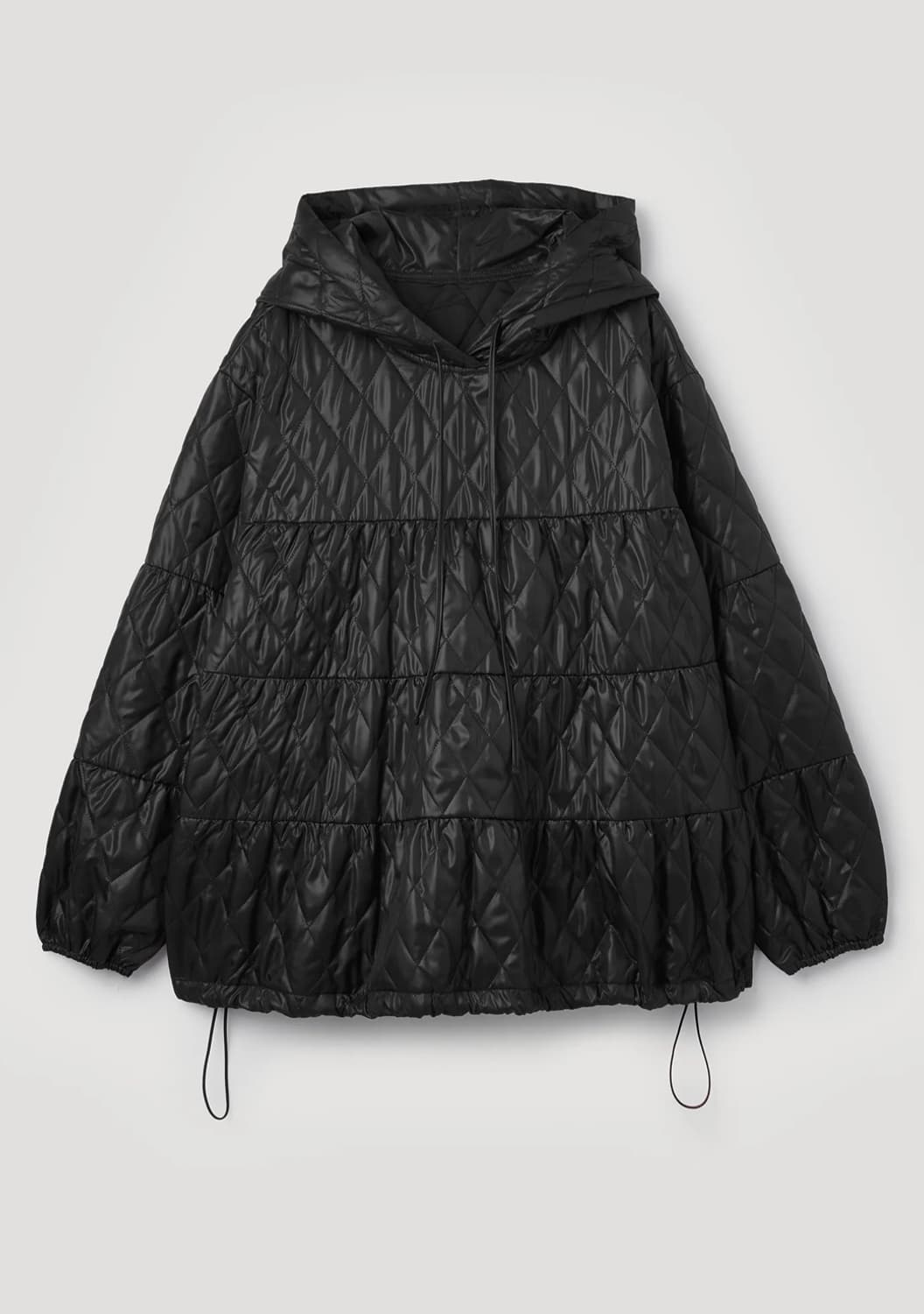 페스토 퀼티드 아노락 블랙 상품이미지3