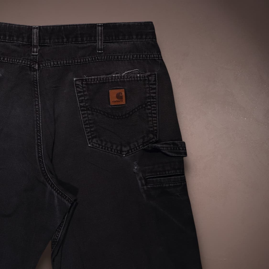 칼하트 카펜터 데님 팬츠 흑청 상품이미지8