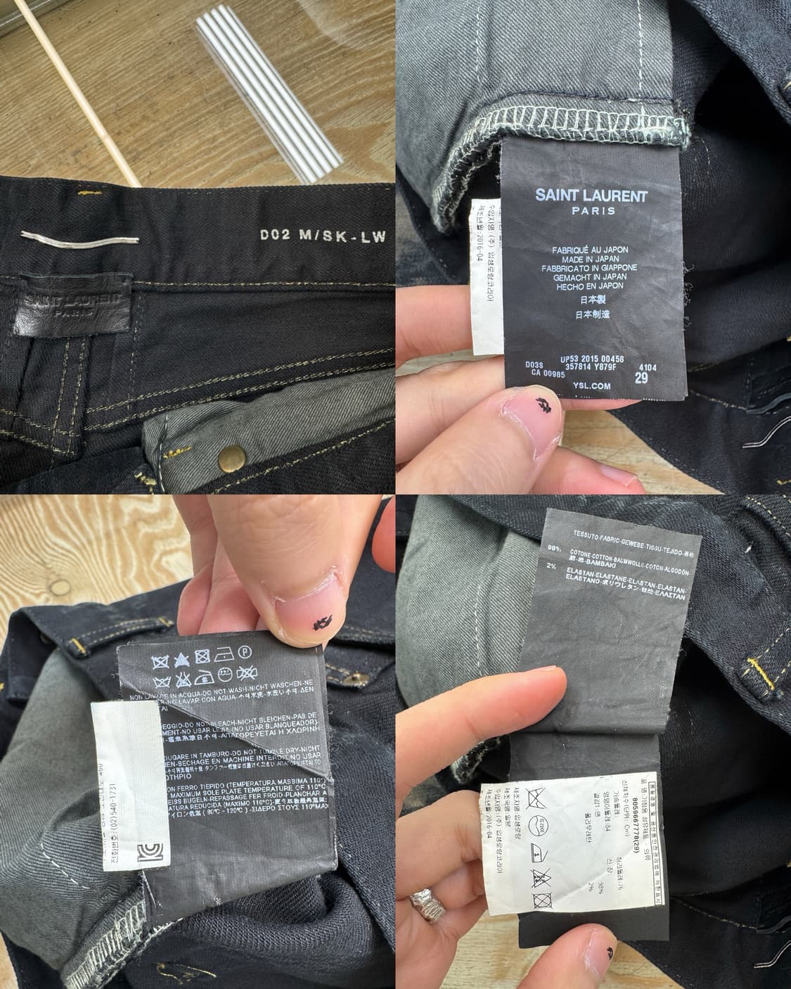 생로랑 15SS 디스트로이드 스키니 팬츠 상품이미지9